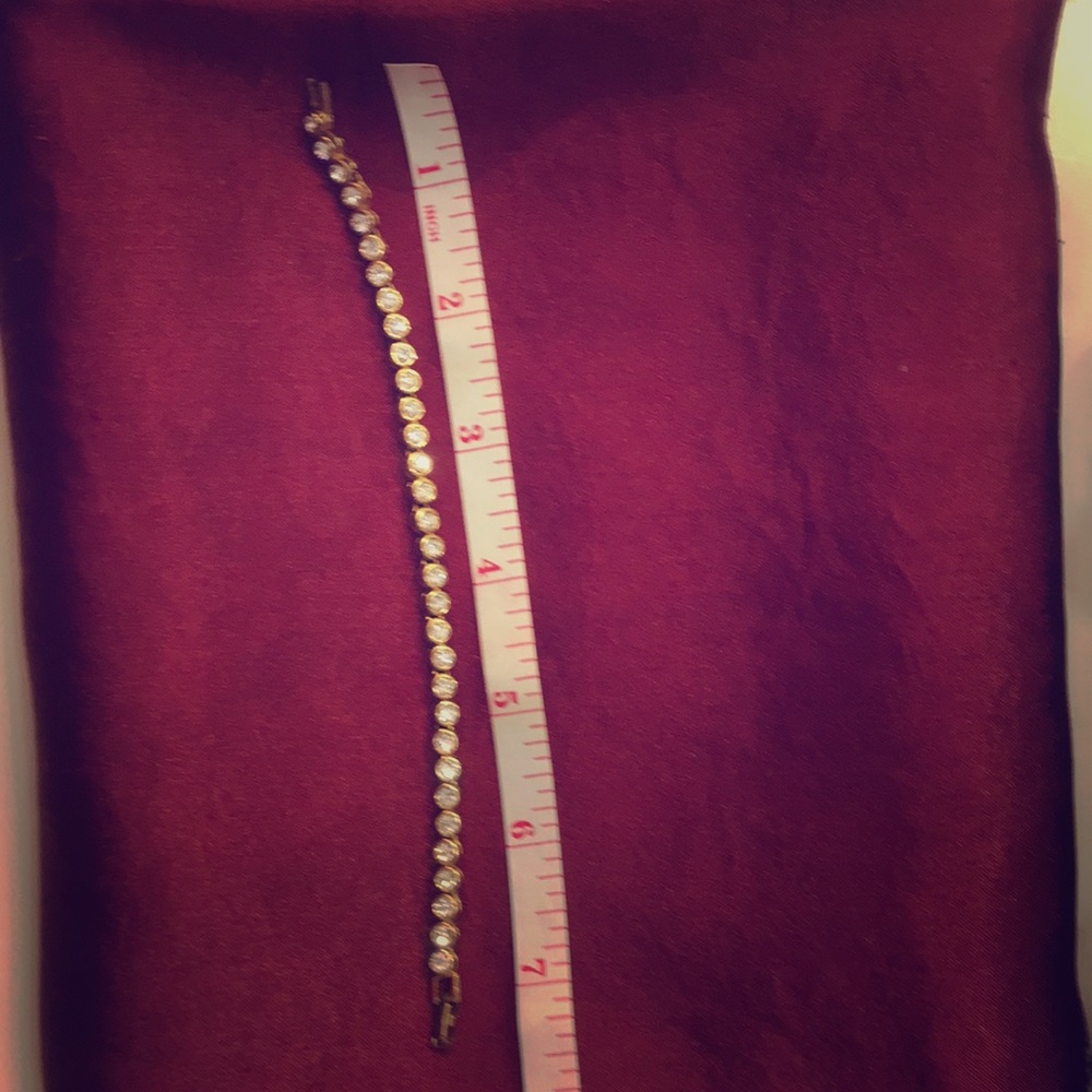 Gold tone tennis bracelet!
